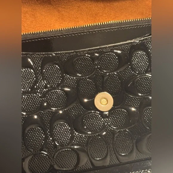 Coach Klare Crossbody Black and Gold Chain Shoulder Bag - Picture 4 of 5